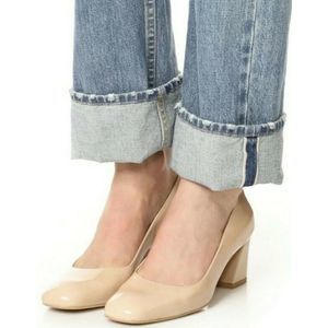 Stuart Weitzman NEW! Marymid Nude Patent Heels Sz. 8.5